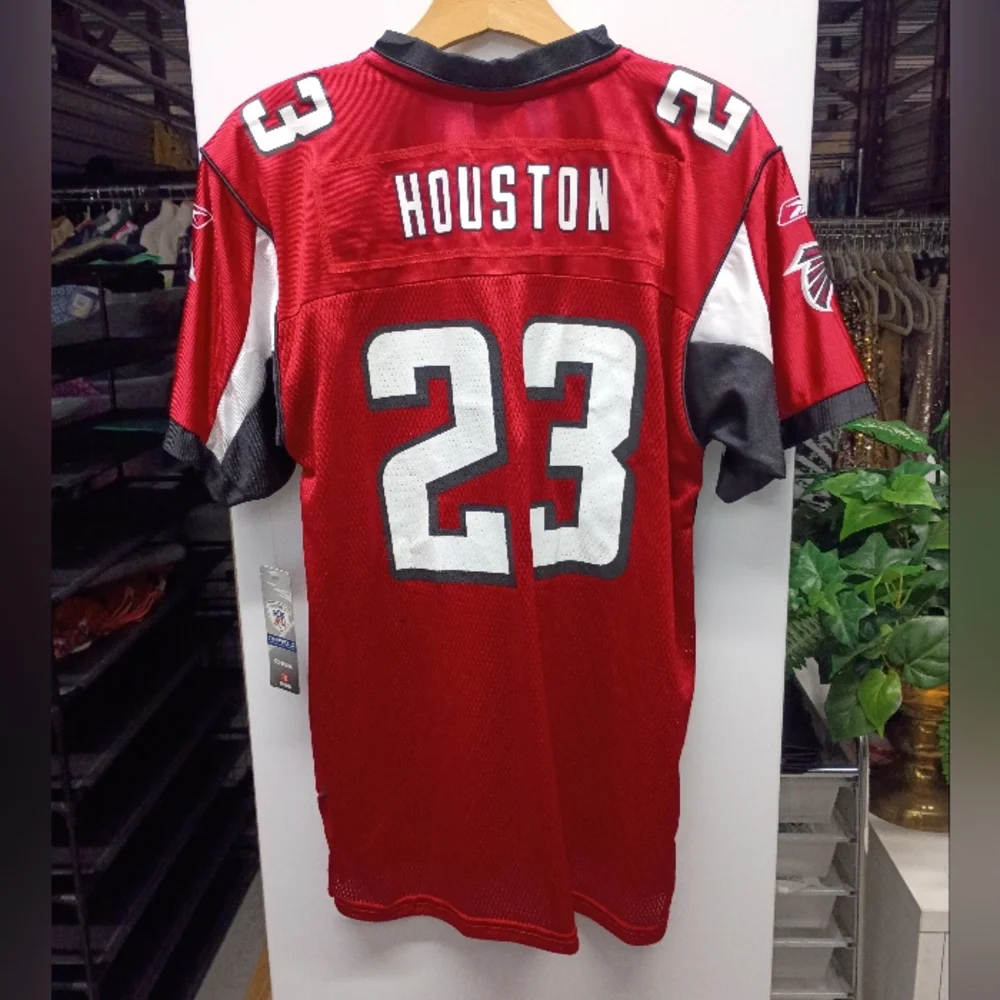 Atlanta Falcons Red and Black Men's Jersey